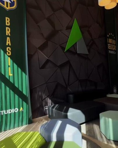 Estúdio climatizado com equipamentos modernos